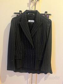 Completo Giacca-Gonna Marella nero gessato Tg 40