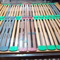 rete matrimoniale ortopedica e letto ferro battuto