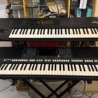 Piano Yamaha psr S950 + sintonizzatore korg 01/W