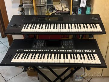 Piano Yamaha psr S950 + sintonizzatore korg 01/W