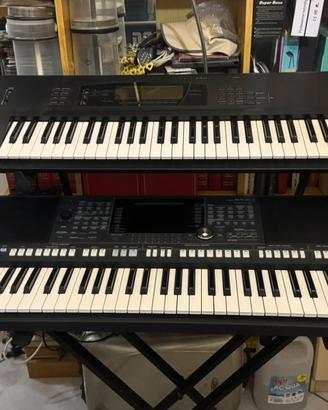 Piano Yamaha psr S950 + sintonizzatore korg 01/W