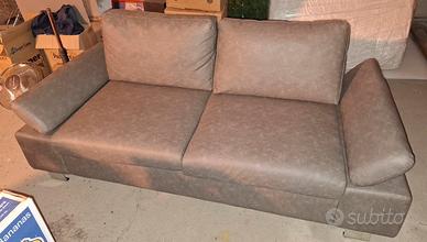 Divano moderno a 2 posti in pelle