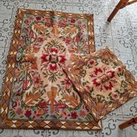 Tappeto e federa vintage 