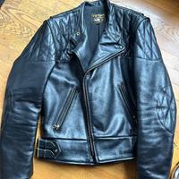 giacca pelle Vanson chopper med USA harley