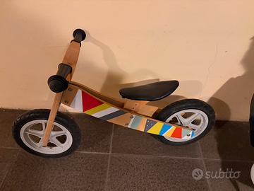 Bici/triciclo senza pedali in legno