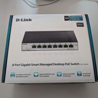 Switch Smart Gestito 8porte Gigabit PoE