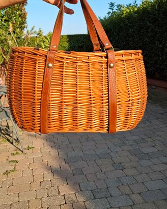 borsa in vimini a spalla