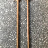 Stampelle in legno fatte a mano