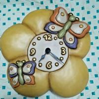 orologio thun da parete con farfalle