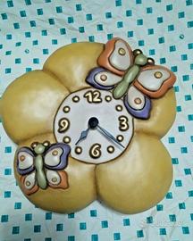 orologio thun da parete con farfalle