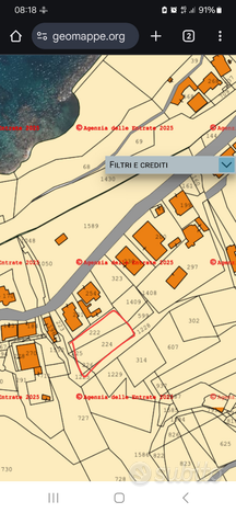 Terreno parzialmente edificabile