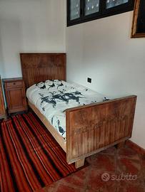 Letto singolo con materasso pronto all'uso
