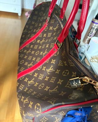 Borsone da viaggio LV rosso