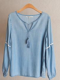 ONLY Camicia Donna Jeans Lyocell tg. 36 (40/42)