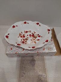 Piatto Ceramica rosso centrotavola