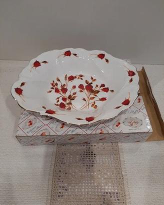Piatto Ceramica rosso centrotavola