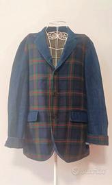 giacca MET in denim e tartan