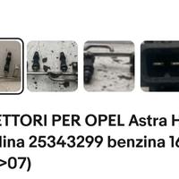 iniettori Opel Astra e Meriva 1.6 benzina