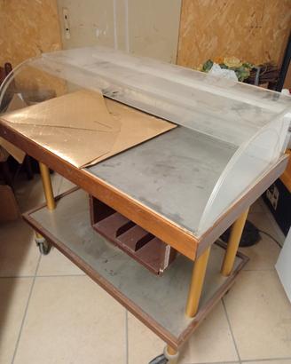 carrello vetrina refrigerante 