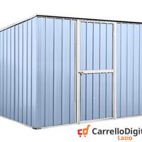 Casetta box giardino Acciaio 260x185 azzurro