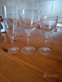 Bicchieri in cristallo