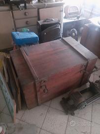 vintage baule tavolino salotto rustico cassapanca