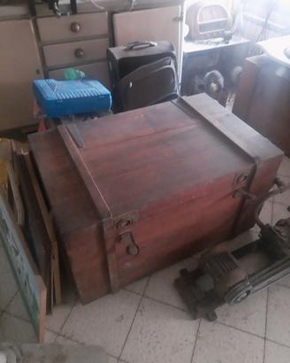 vintage baule tavolino salotto rustico cassapanca