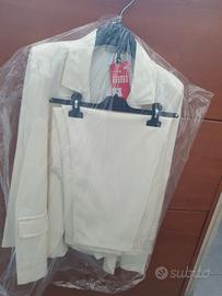 tailleur bianco nuovo