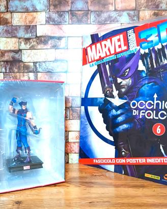 Hawkeye Marvel Heroes 3D + Fascicolo e Poster