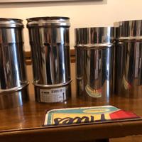 4 Tubi acciaio inox per canna fumaria