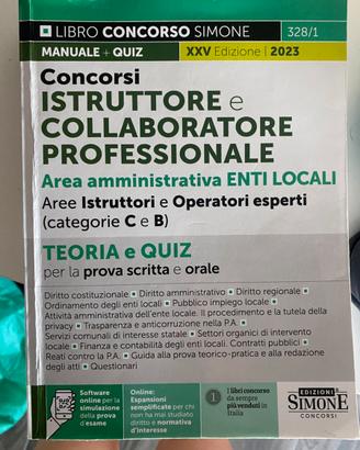 Libro concorso istruttore e collaboratore professi