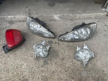 Fanali e fendinebbia Peugeot 206
