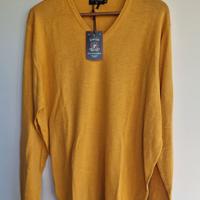 Cotton & Silk  Maglione ocra, taglia XXL