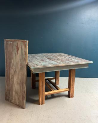 Tavolo rustico allungabile in legno 115/220 cm