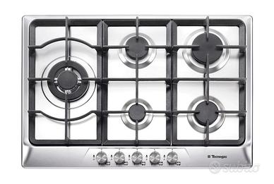 Piano cottura Acciaio inox 5 Fuochi gas