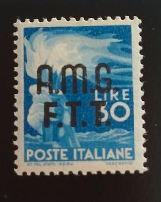 1947/48 AMGFTT 30 lire MNH con firma
