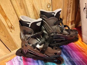 pattini in linea Rollerblade, tg 42  mai usati