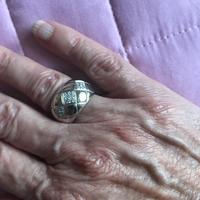 Anello oro bianco e brillanti