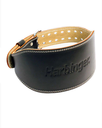 Cinturone cuoio pesistica Harbinger 6" mis.M Nuovo