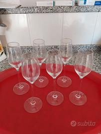 Set 6 calici grappa cristallo Richard Ginori