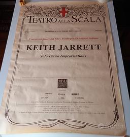 Poster Teatro La Scala Keith Jarrett