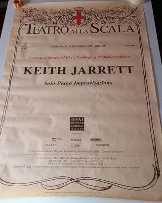 Poster Teatro La Scala Keith Jarrett