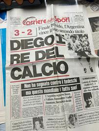 Corriere dello sport 30/06/1986 originale perfetto