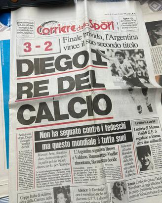 Corriere dello sport 30/06/1986 originale perfetto