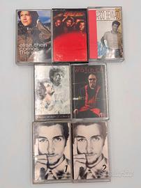 Lotto 7 musicassette Elisa Jovanotti Bee Gees