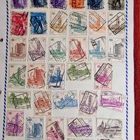 100 francobolli belgio ferrovie