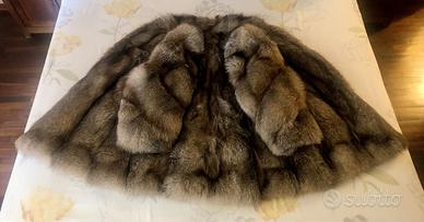 GIACCA/CAPPOTTO IN VERA VOLPE ARGENTATA