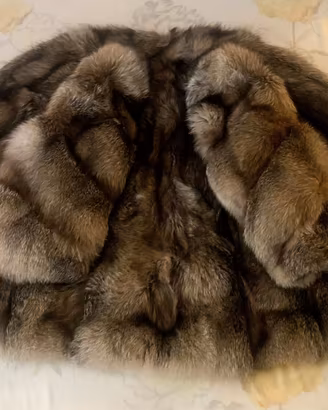 GIACCA/CAPPOTTO IN VERA VOLPE ARGENTATA