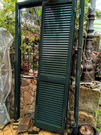 balcone in ferro pesante a due ante 