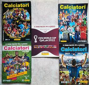 Album Calciatori Panini (21/22 a 24/25) + Qatar 22